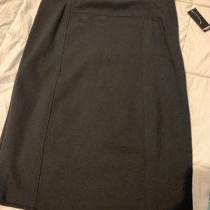 straight black stretch skirt, NEVER WORN